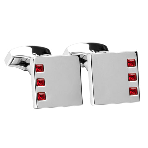 Siam Swarvoski Crystal Square Cufflinks