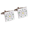 White Yorkshire Rose Cufflinks