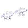 Sterling Silver Frog Cufflinks