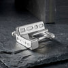 925 Sterling Silver Hallmarked Ingot Cufflinks