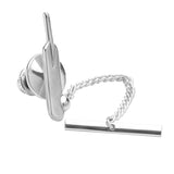 Sterling Silver Cricket Bat & Ball Tie Tack