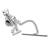 Sterling Silver Golfer Tie Tack