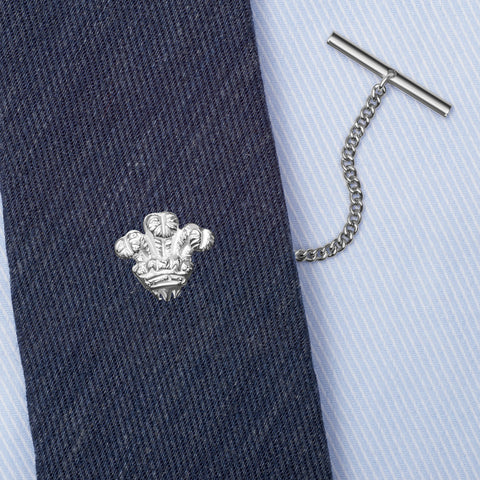 Sterling Silver Prince of Wales Feathers Tie Tack