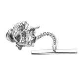 Sterling Silver Horse Racing Tie Tack