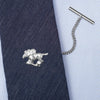 Sterling Silver Horse Racing Tie Tack