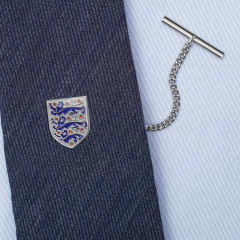 Sterling Silver 3 Lions Shield Tie Tack