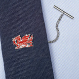 Sterling Silver Enamel Welsh Dragon Tie Tack