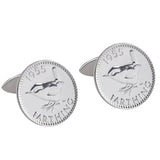 Personalised Sterling Silver Farthing Cufflinks