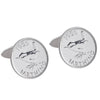 Personalised Sterling Silver Farthing Cufflinks