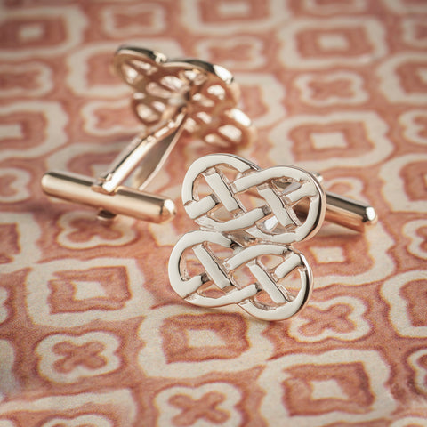 9ct Gold Celtic Cross Cufflinks