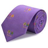 Jockey & Crop Lilac Woven Silk Tie