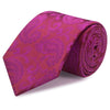 Classic Plum Paisley Silk Tie