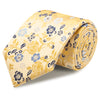 Gold Luxury Floral Woven Silk Tie