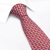 Red Elephant Luxury Printed Silk Tie