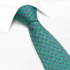 Green Palm Tree Luxury Printed Silk Tie