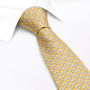 Yellow Elephant Luxury Printed Silk Tie