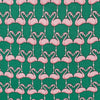 Emerald Green Flamingo Luxury Printed Silk Tie