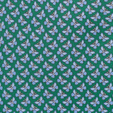 Green Butterfly Luxury Printed Silk Tie