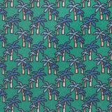 Green Palm Tree Luxury Printed Silk Tie