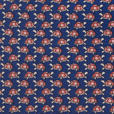 Navy Turtle Luxury Printed Silk Tie