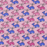 Pink Whales Luxury Printed Silk Tie