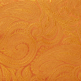 Burnt Orange Paisley Woven Silk Tie