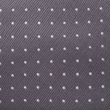 Charcoal Grey Micro Spot Silk Tie