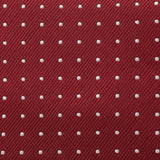 Wine Micro Spot Silk Tie
