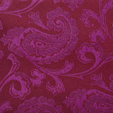 Classic Plum Paisley Silk Tie