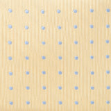 Yellow & Blue Micro Spot Silk Tie