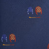 Jockey & Crop Navy Woven Silk Tie