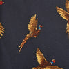 Navy Flying Pheasants Silk Tie