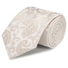 Classic Ivory Paisley Silk Tie