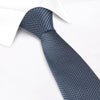 Grey & Black Dogtooth Silk Tie