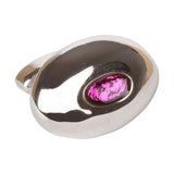 Oval Purple Rhodium Cufflinks