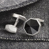 Black Eight Facet Cufflinks