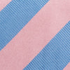 Pink & Blue Woven Striped Silk Tie