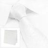 Ivory Paisley Woven Silk Tie & Handkerchief Set