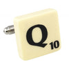 Letter Q Scrabble Cufflink