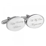 Happy Birthday Engraved Cufflinks