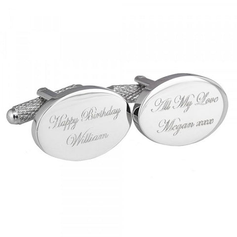 Happy Birthday Engraved Cufflinks