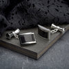 Black Stone Chained Cufflnks