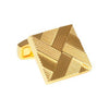 Acid Gold Plated Patterned Cufflinks
