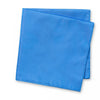 Plain Electric Blue Silk Handkerchief