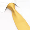 Gold Silk Plain Classic Textured Tie