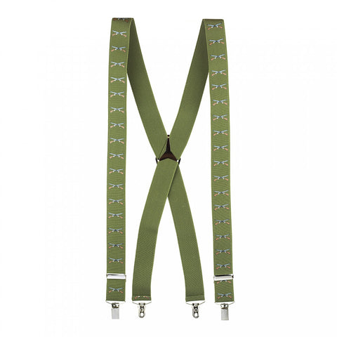 Country Green Shooting Braces