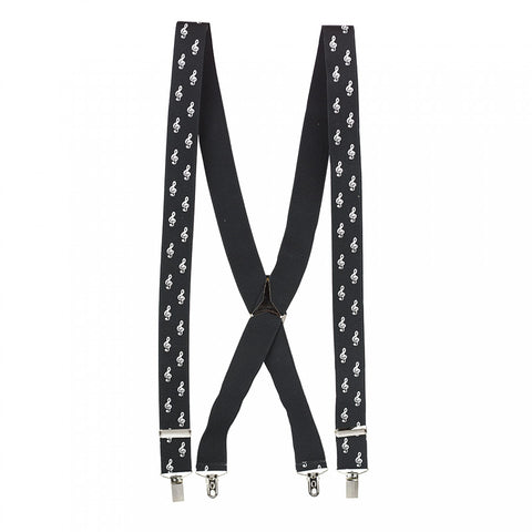 Black Musical Clef Braces