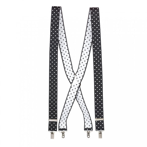 Black Polka Dot Braces