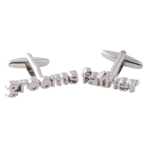 Silver Grooms Father Cufflinks