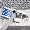 Blue & Silver Striped Cufflinks
